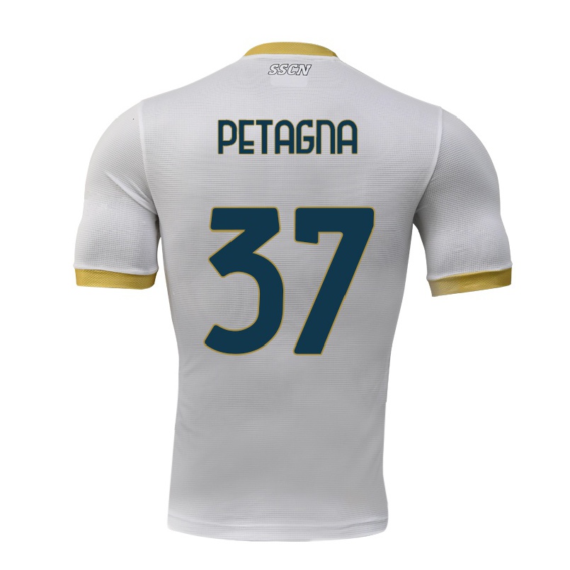 Enfant Football Maillot Andrea Petagna #37 Gris Tenues Extérieur 2021/22 T-shirt