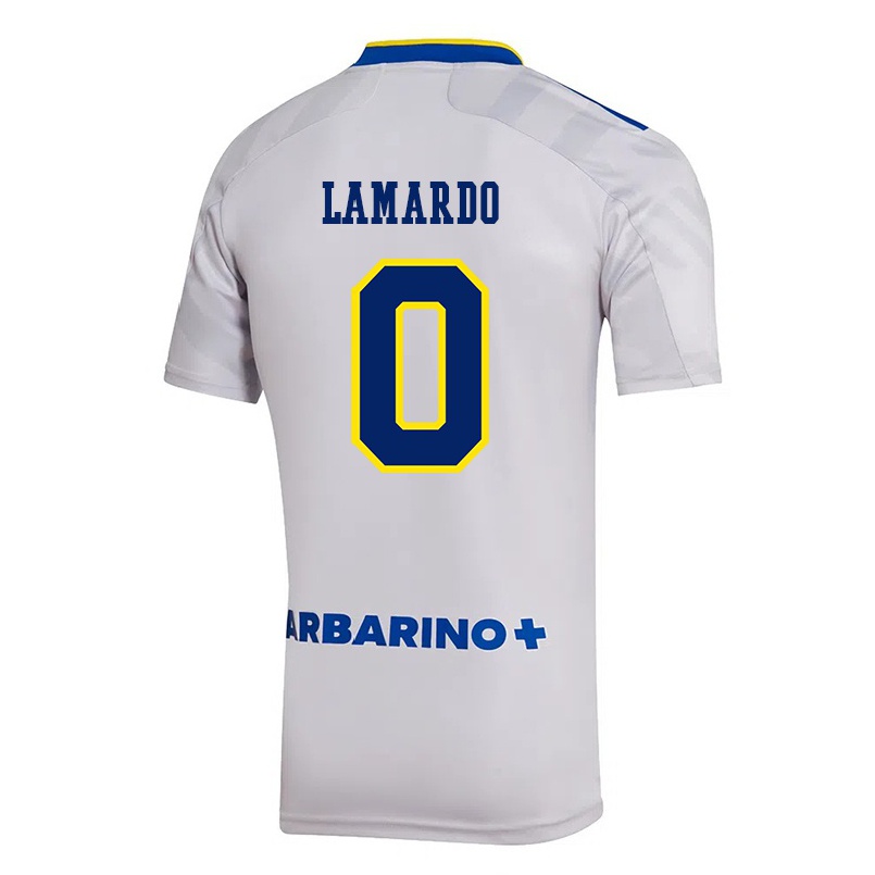 Enfant Football Maillot Gonzalo Lamardo #0 Gris Tenues Extérieur 2021/22 T-shirt