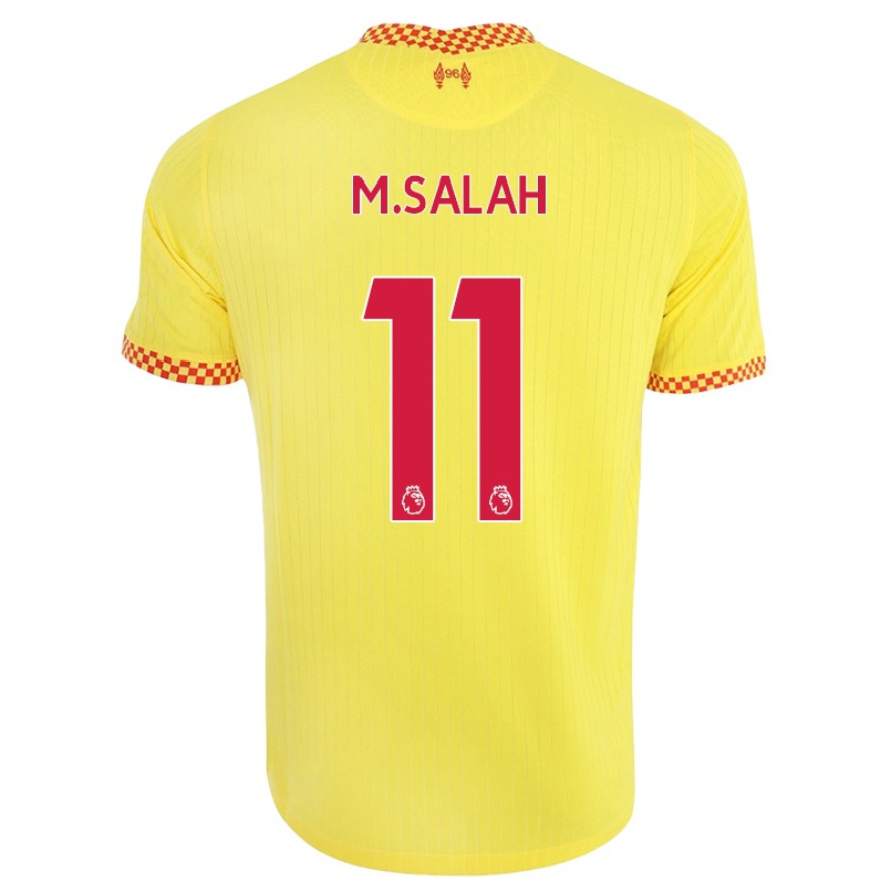 Enfant Football Maillot Mohamed Salah #11 Jaune Tenues Third 2021/22 T-shirt