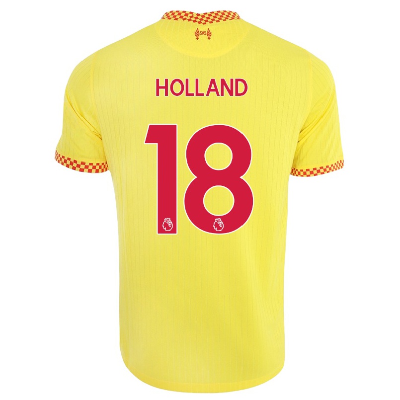 Enfant Football Maillot Ceri Holland #18 Jaune Tenues Third 2021/22 T-shirt