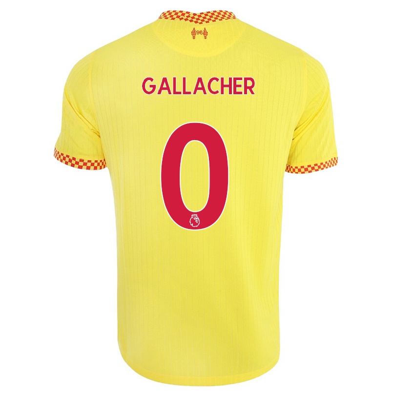 Enfant Football Maillot Tony Gallacher #0 Jaune Tenues Third 2021/22 T-shirt