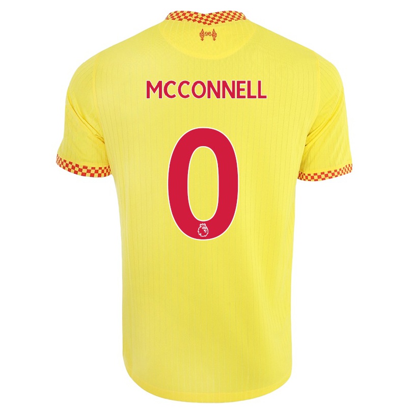 Enfant Football Maillot James Mcconnell #0 Jaune Tenues Third 2021/22 T-shirt