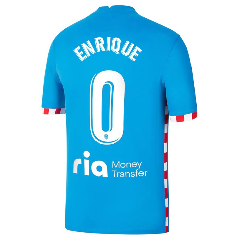 Enfant Football Maillot Gustavo Enrique #0 Bleu Tenues Third 2021/22 T-shirt