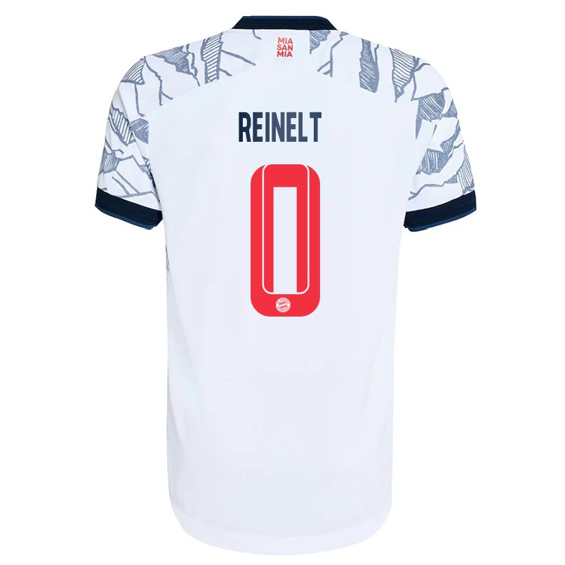 Enfant Football Maillot Roman Reinelt #0 Gris Blanc Tenues Third 2021/22 T-shirt