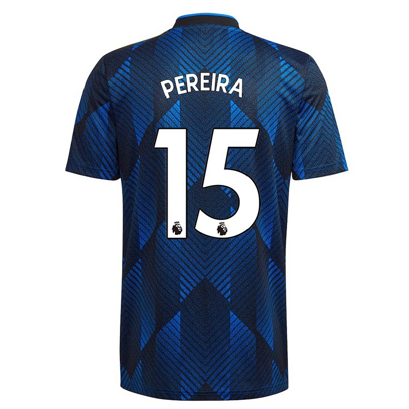 Enfant Football Maillot Andreas Pereira #15 Bleu Foncé Tenues Third 2021/22 T-shirt