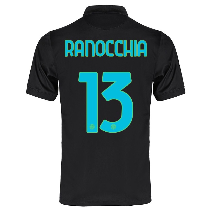 Enfant Football Maillot Andrea Ranocchia #13 Noir Tenues Third 2021/22 T-shirt
