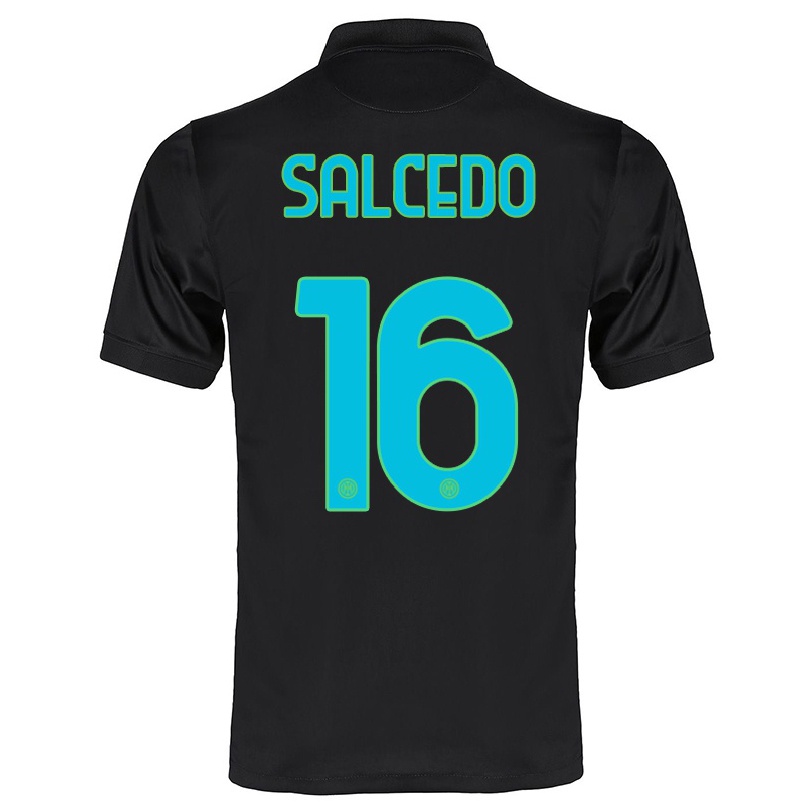 Enfant Football Maillot Eddie Salcedo #16 Noir Tenues Third 2021/22 T-shirt