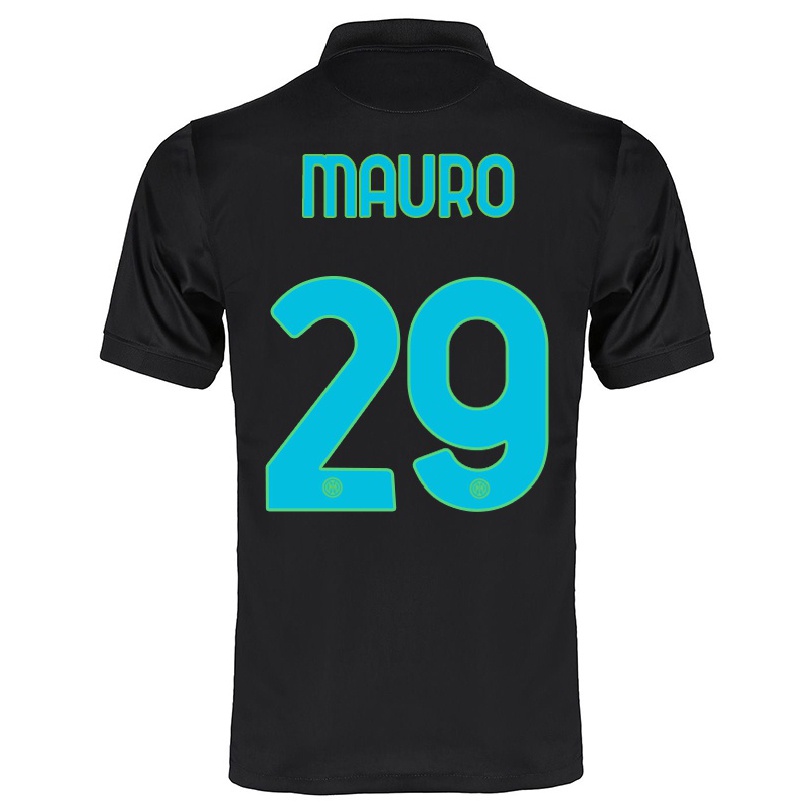 Enfant Football Maillot Ilaria Mauro #29 Noir Tenues Third 2021/22 T-shirt