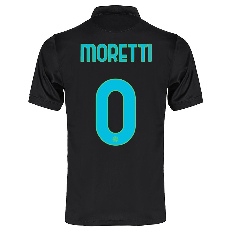 Enfant Football Maillot Andrea Moretti #0 Noir Tenues Third 2021/22 T-shirt