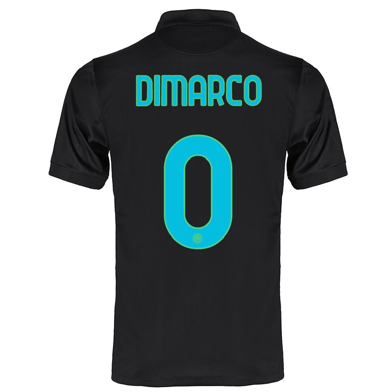 Enfant Football Maillot Christian Dimarco #0 Noir Tenues Third 2021/22 T-shirt