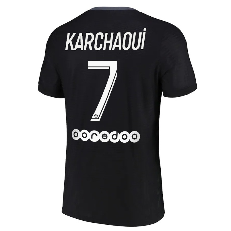 Enfant Football Maillot Sakina Karchaoui #7 Noir Tenues Third 2021/22 T-shirt