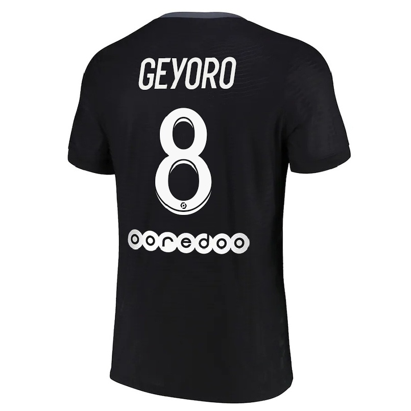 Enfant Football Maillot Grace Geyoro #8 Noir Tenues Third 2021/22 T-shirt
