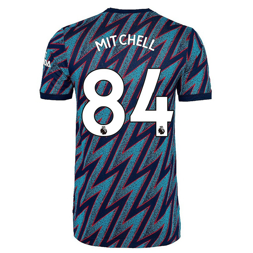 Enfant Football Maillot Remy Mitchell #84 Bleu Noir Tenues Third 2021/22 T-shirt