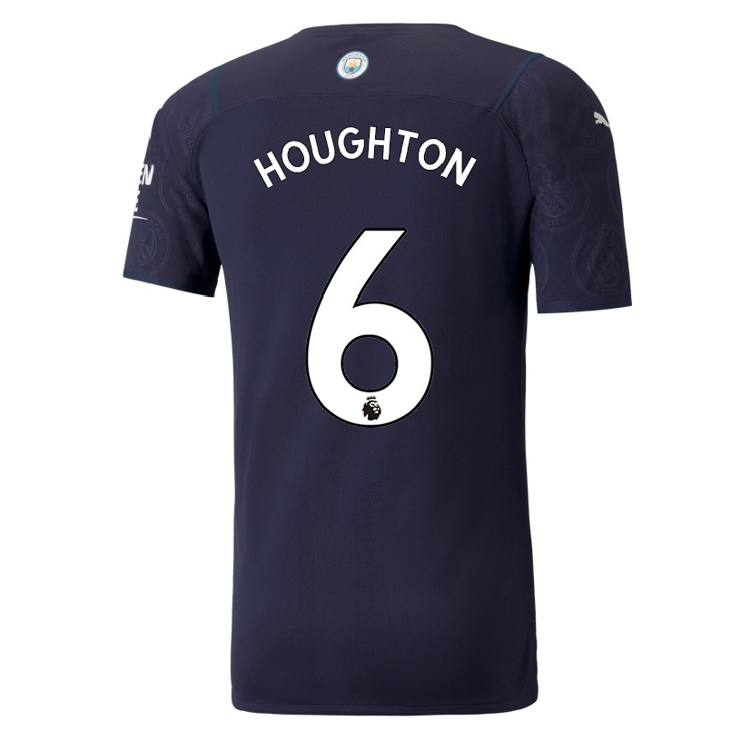 Enfant Football Maillot Steph Houghton #6 Bleu Foncé Tenues Third 2021/22 T-shirt