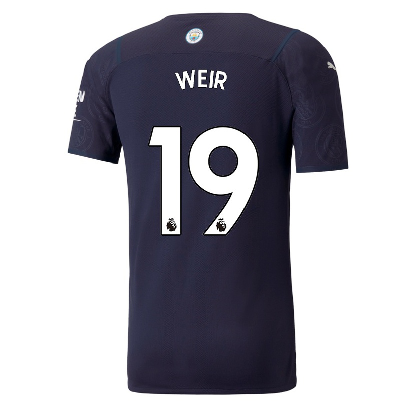 Enfant Football Maillot Caroline Weir #19 Bleu Foncé Tenues Third 2021/22 T-shirt
