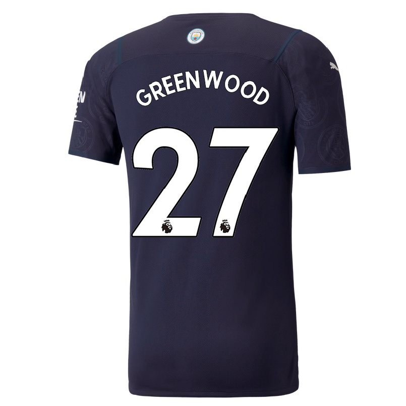 Enfant Football Maillot Alex Greenwood #27 Bleu Foncé Tenues Third 2021/22 T-shirt