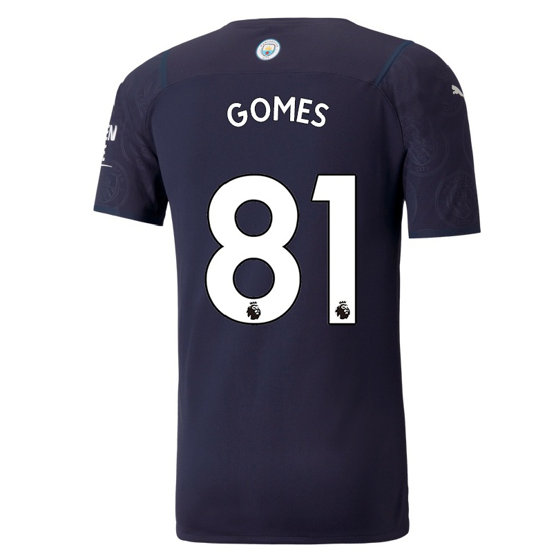 Enfant Football Maillot Claudio Gomes #81 Bleu Foncé Tenues Third 2021/22 T-shirt