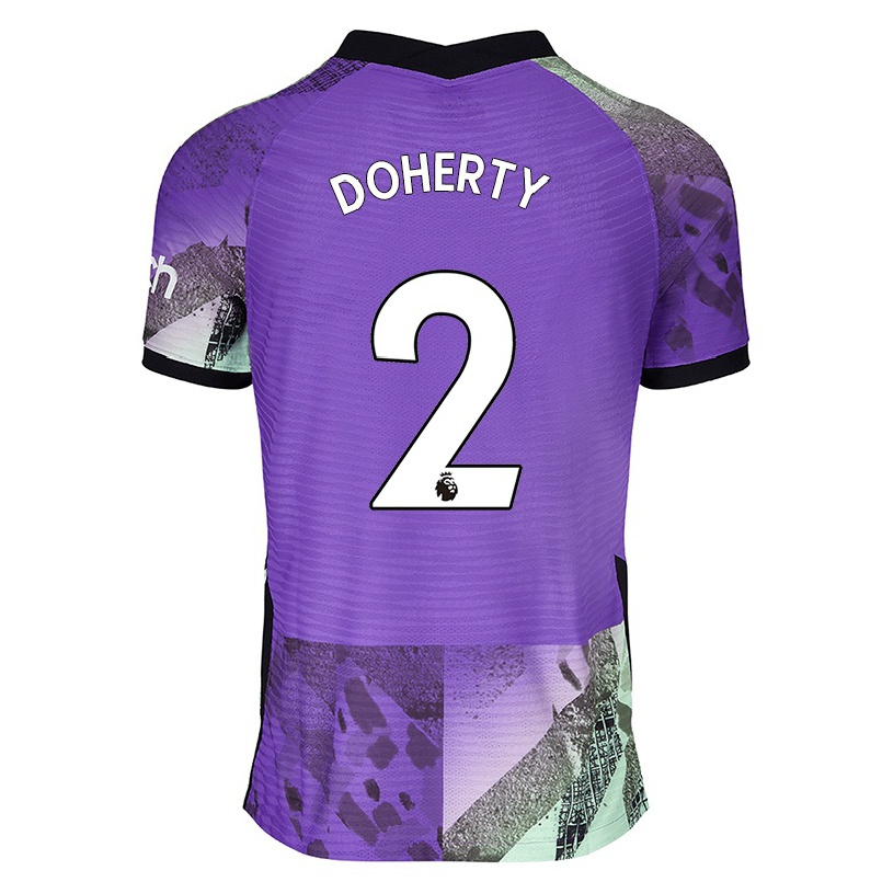 Enfant Football Maillot Matt Doherty #2 Violet Tenues Third 2021/22 T-shirt