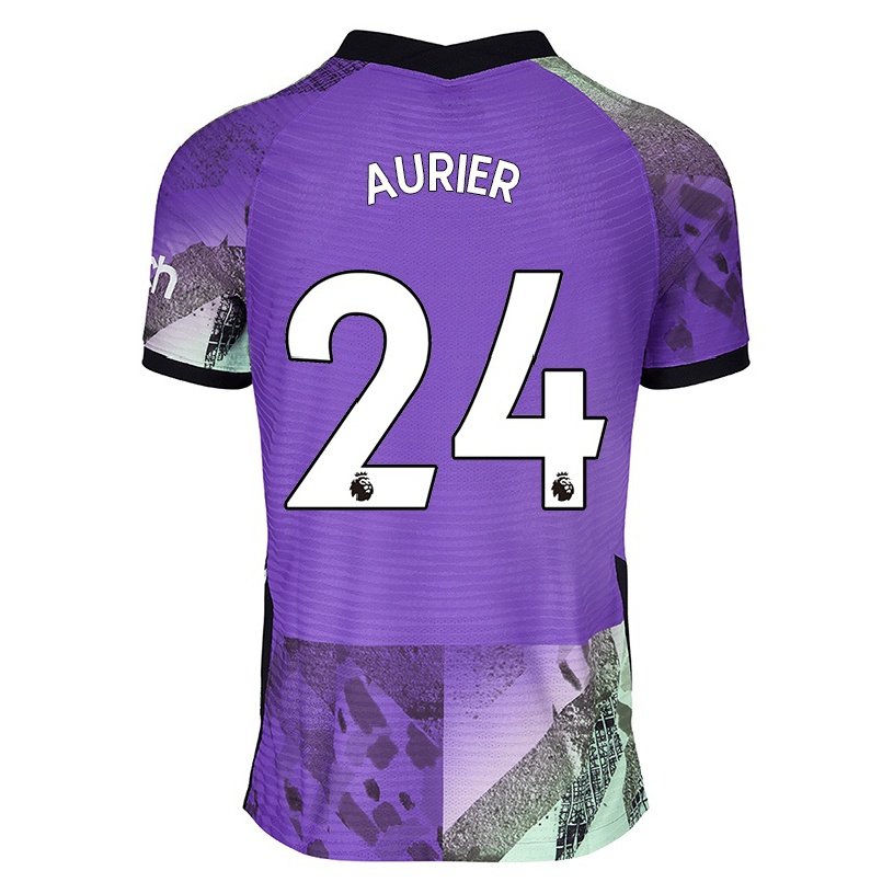Enfant Football Maillot Serge Aurier #24 Violet Tenues Third 2021/22 T-shirt
