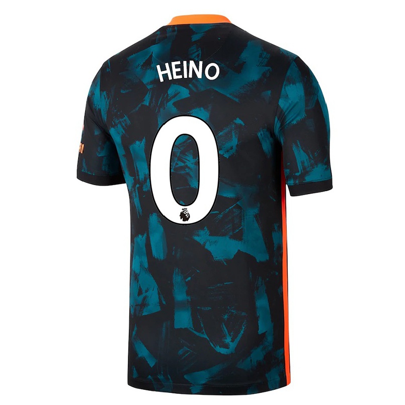 Enfant Football Maillot Aleksi Heino #0 Bleu Foncé Tenues Third 2021/22 T-shirt