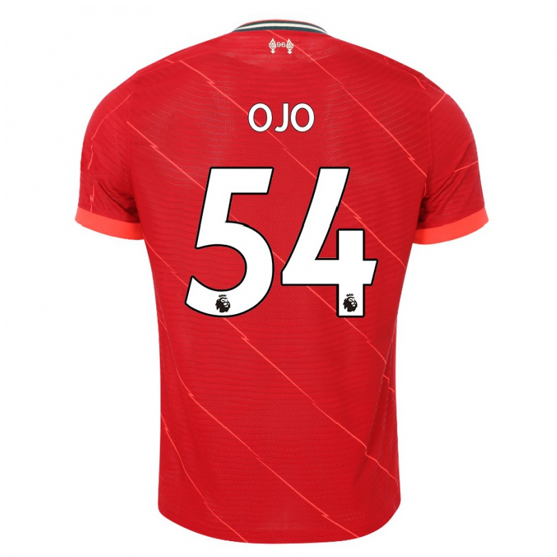 Homme Football Maillot Sheyi Ojo #54 Rouge Tenues Domicile 2021/22 T-shirt