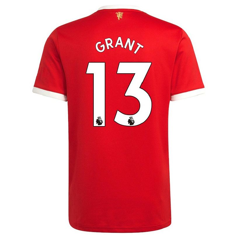 Homme Football Maillot Lee Grant #13 Rouge Tenues Domicile 2021/22 T-shirt