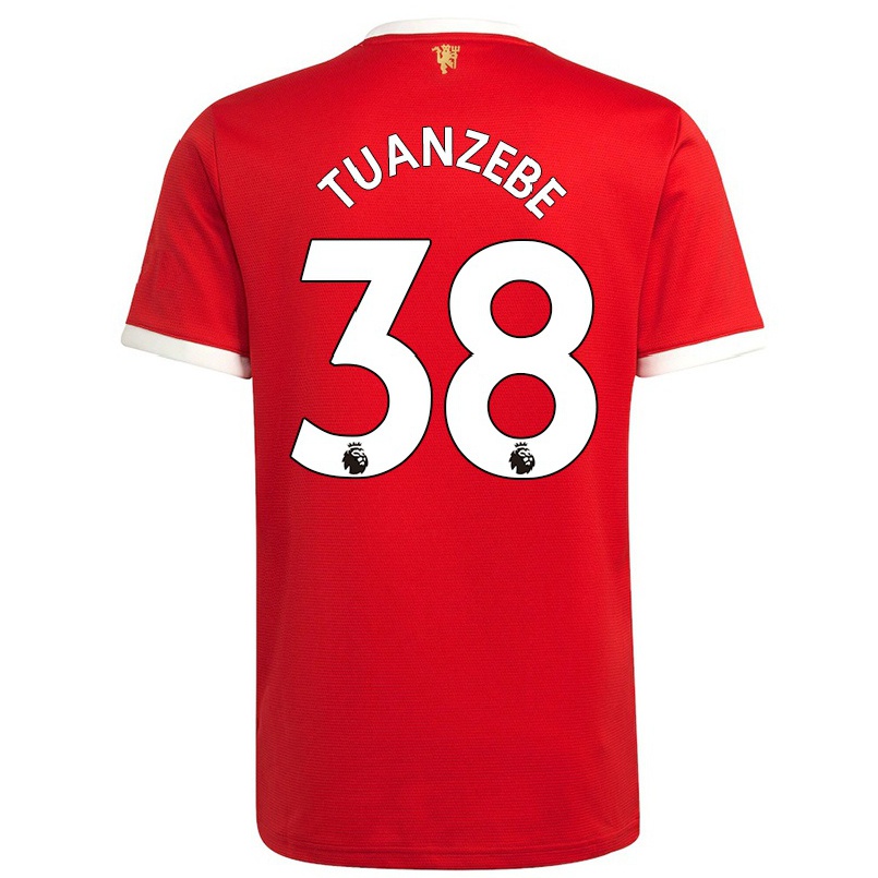 Homme Football Maillot Axel Tuanzebe #38 Rouge Tenues Domicile 2021/22 T-shirt