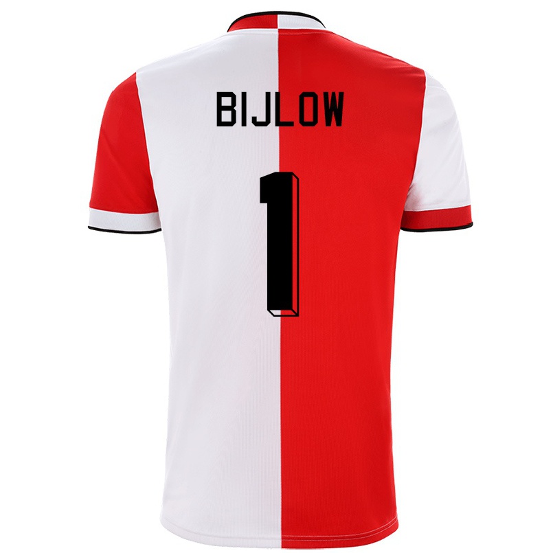 Homme Football Maillot Justin Bijlow #1 Rouge Blanc Tenues Domicile 2021/22 T-shirt