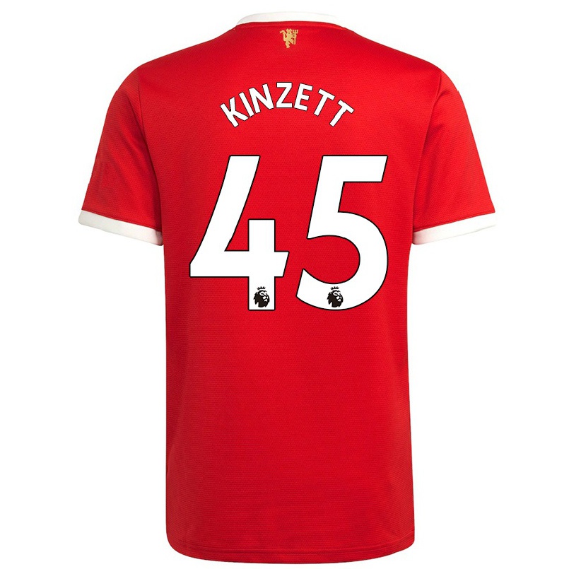 Homme Football Maillot Ella Kinzett #45 Rouge Tenues Domicile 2021/22 T-shirt