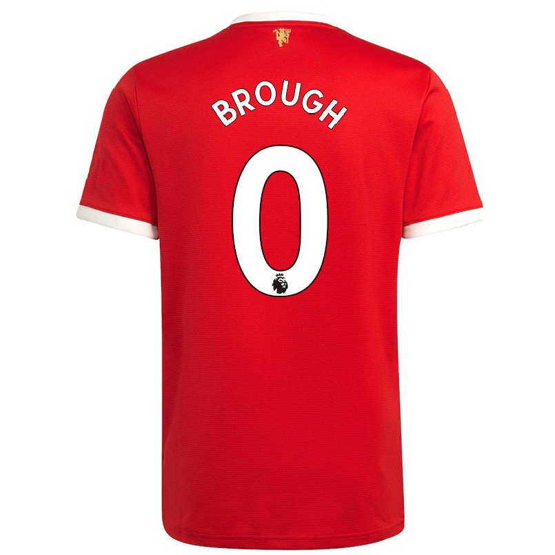 Homme Football Maillot Emily Brough #0 Rouge Tenues Domicile 2021/22 T-shirt