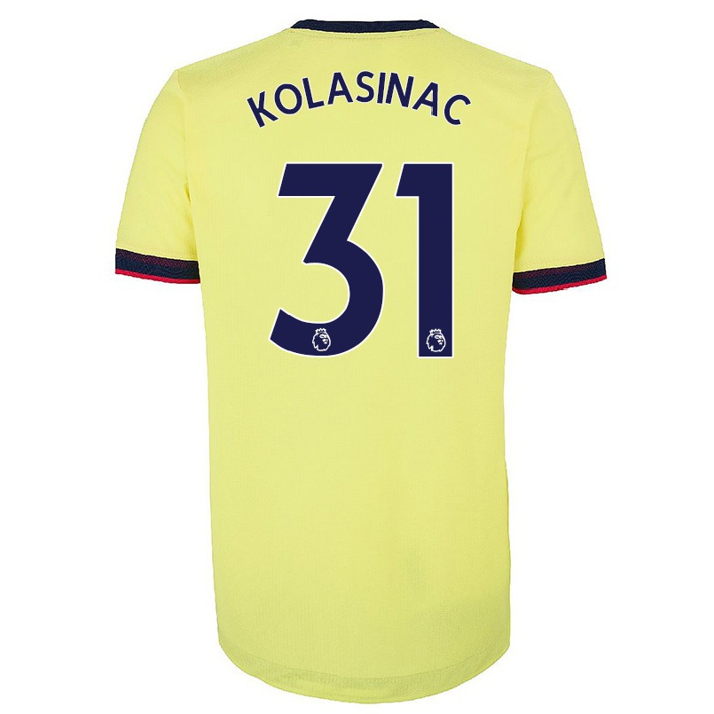 Homme Football Maillot Sead Kolasinac #31 Rouge Blanc Tenues Domicile 2021/22 T-shirt