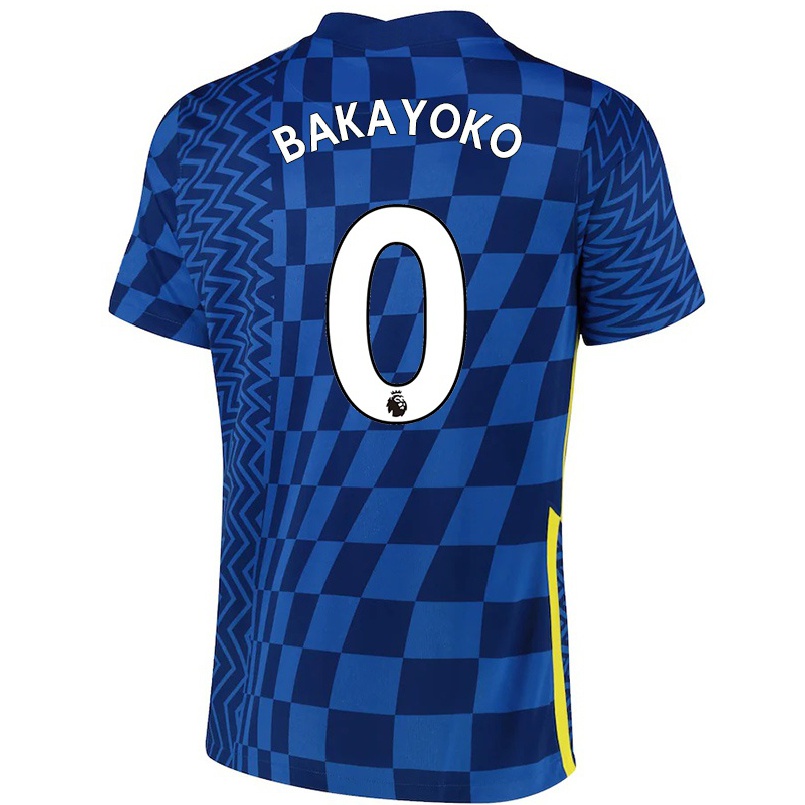 Homme Football Maillot Tiemoue Bakayoko #0 Bleu Foncé Tenues Domicile 2021/22 T-shirt