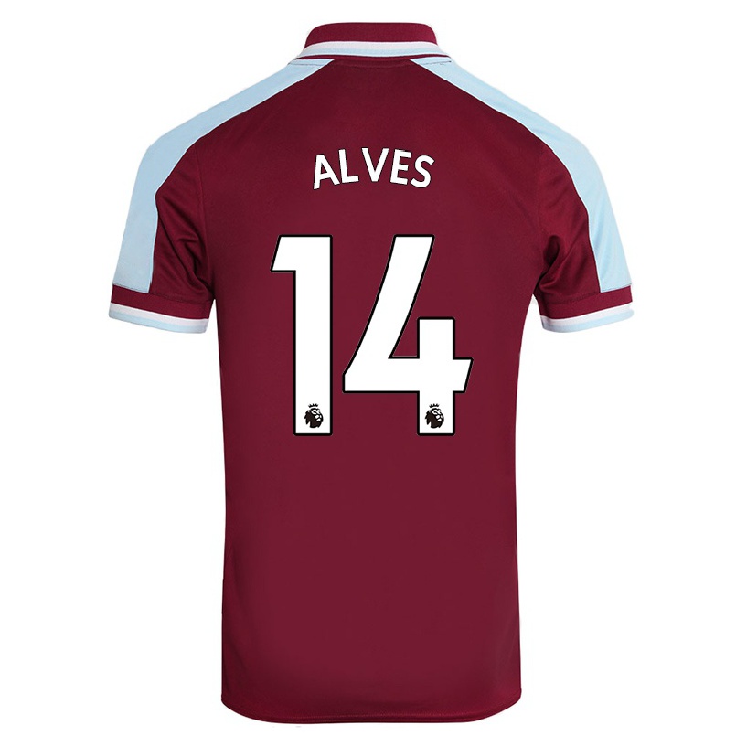 Homme Football Maillot Frederik Alves #14 Bordeaux Tenues Domicile 2021/22 T-shirt
