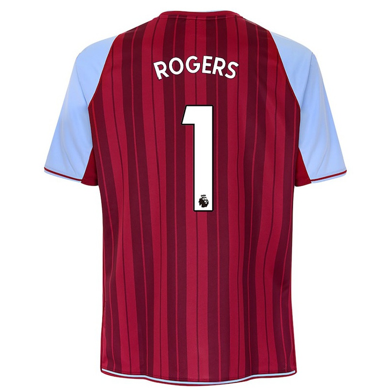 Homme Football Maillot Sian Rogers #1 Bordeaux Tenues Domicile 2021/22 T-shirt