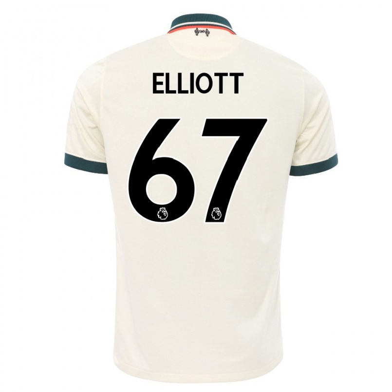 Homme Football Maillot Harvey Elliott #67 Beige Tenues Extérieur 2021/22 T-shirt