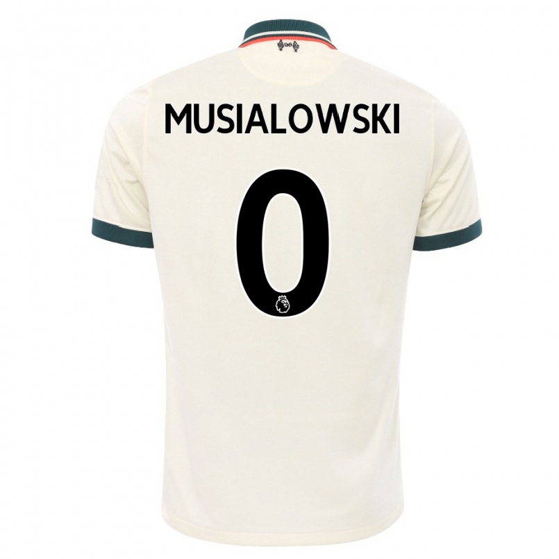Homme Football Maillot Mateusz Musialowski #0 Beige Tenues Extérieur 2021/22 T-shirt