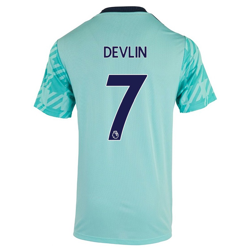 Homme Football Maillot Charlie Devlin #7 Vert Clair Tenues Extérieur 2021/22 T-shirt