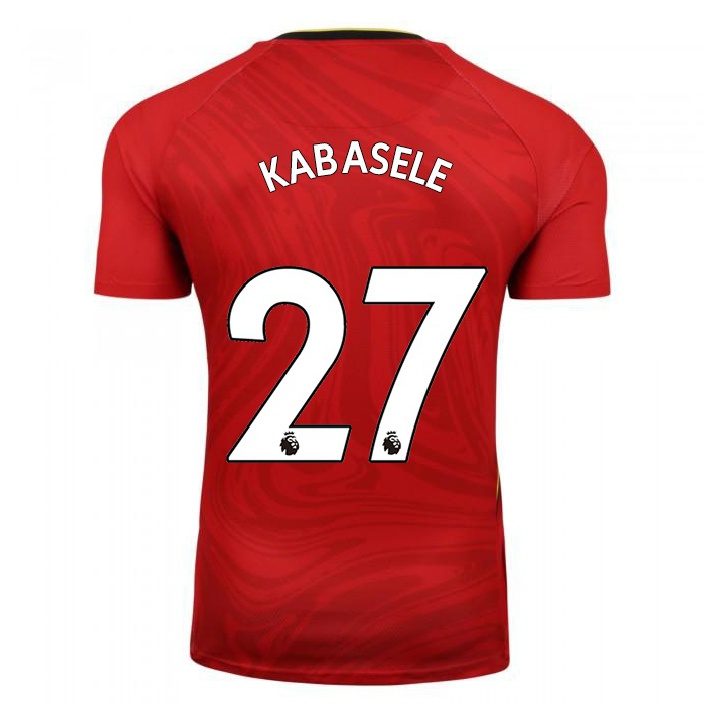 Homme Football Maillot Christian Kabasele #27 Rouge Tenues Extérieur 2021/22 T-shirt