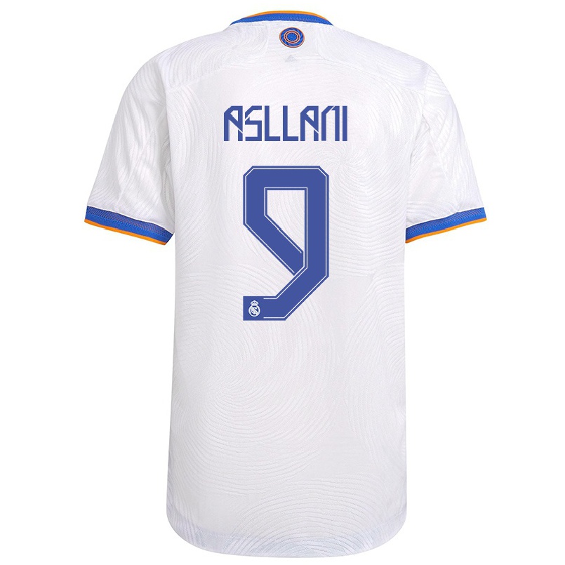 Homme Football Maillot Kosovare Asllani #9 Blanche Tenues Domicile 2021/22 T-shirt