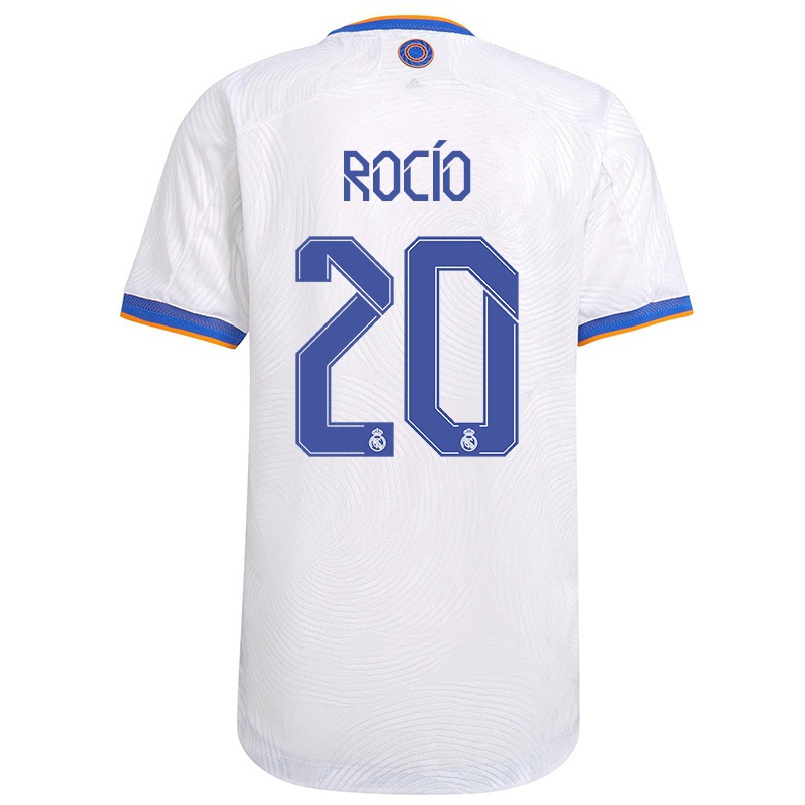 Homme Football Maillot Rocio Galvez #20 Blanche Tenues Domicile 2021/22 T-shirt