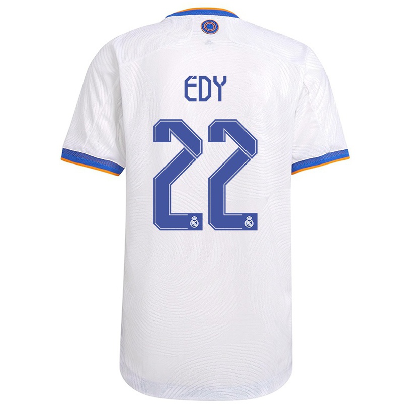 Homme Football Maillot Tavares Edy #22 Blanche Tenues Domicile 2021/22 T-shirt