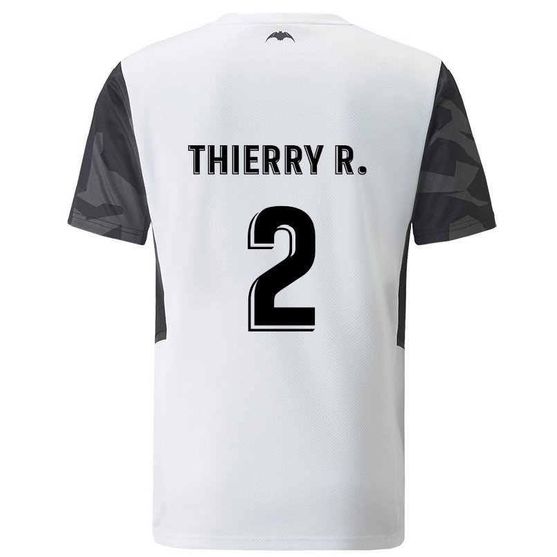 Homme Football Maillot Thierry Correia #2 Blanche Tenues Domicile 2021/22 T-shirt