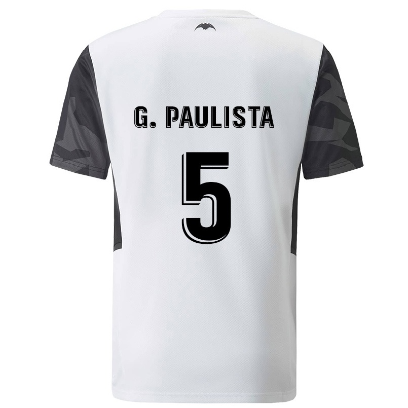 Homme Football Maillot Gabriel Paulista #5 Blanche Tenues Domicile 2021/22 T-shirt
