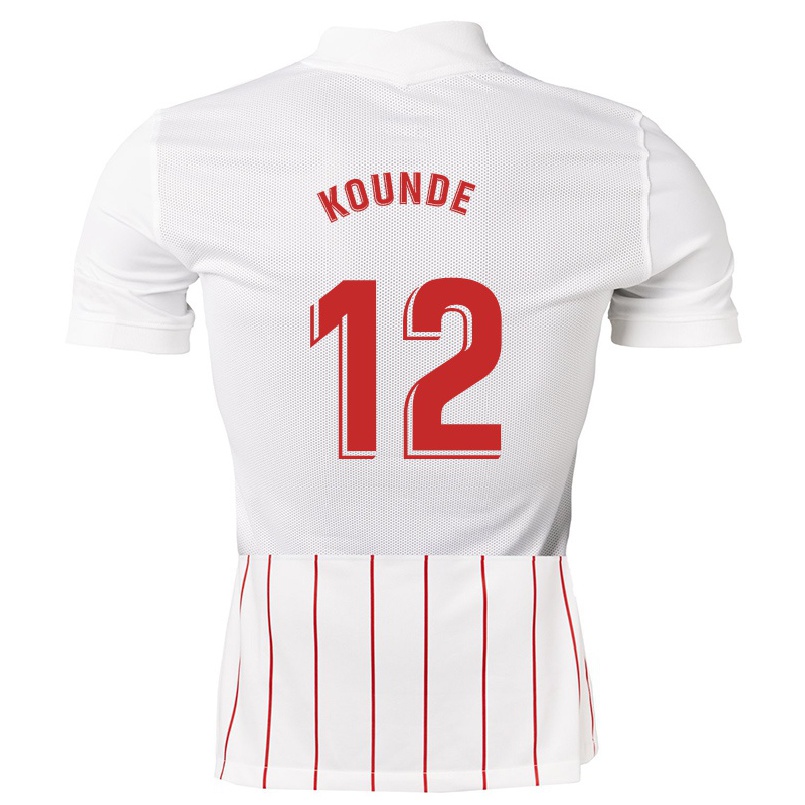 Homme Football Maillot Jules Kounde #12 Blanche Tenues Domicile 2021/22 T-shirt