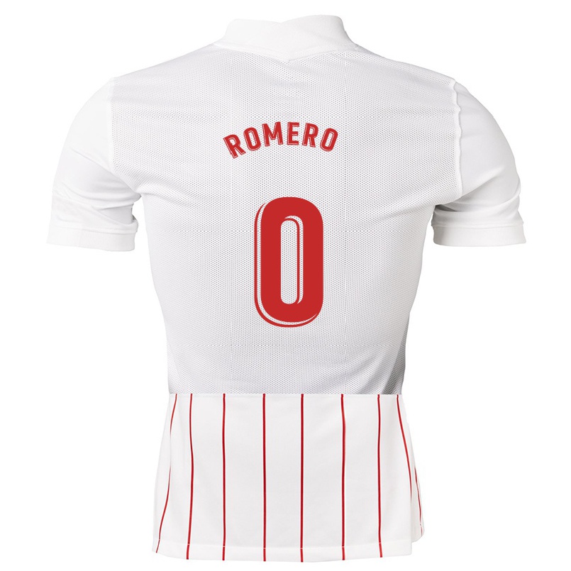 Homme Football Maillot Adrian Romero #0 Blanche Tenues Domicile 2021/22 T-shirt
