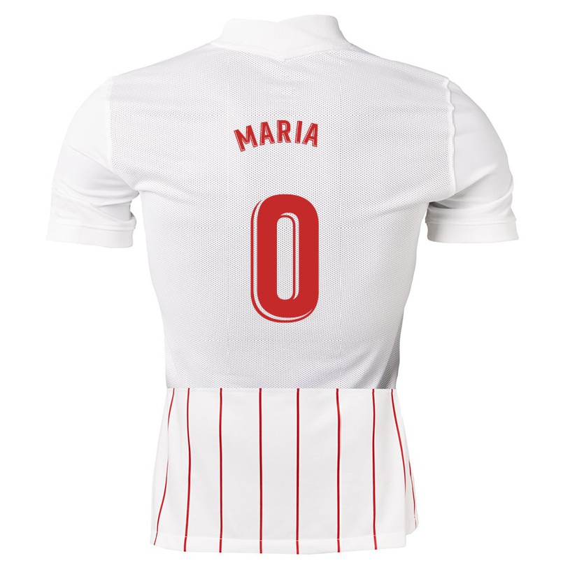 Homme Football Maillot Juan Maria #0 Blanche Tenues Domicile 2021/22 T-shirt