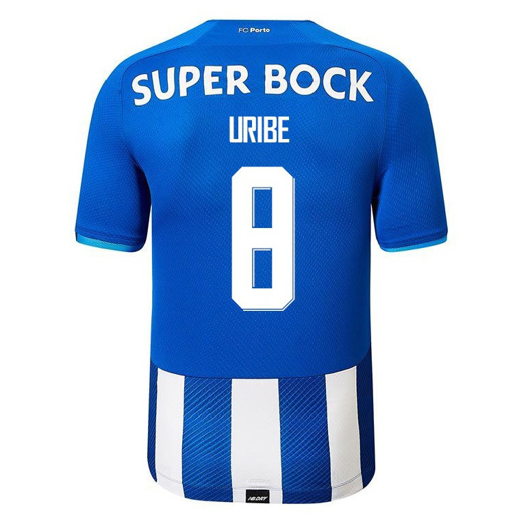 Homme Football Maillot Mateus Uribe #8 Bleu Royal Tenues Domicile 2021/22 T-shirt