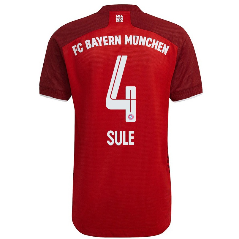 Homme Football Maillot Niklas Sule #4 Rouge Foncé Tenues Domicile 2021/22 T-shirt