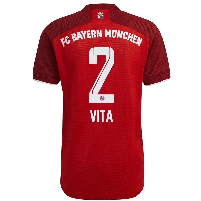 Homme Football Maillot Remy Vita #2 Rouge Foncé Tenues Domicile 2021/22 T-shirt