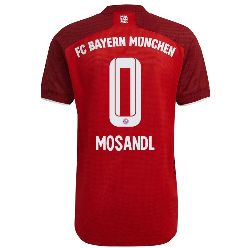 Homme Football Maillot Moritz Mosandl #0 Rouge Foncé Tenues Domicile 2021/22 T-shirt